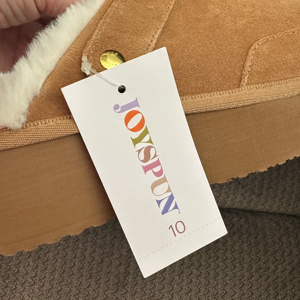 NWTS Joyspun Faux Suede Platform Clogs with Faux Fur Lining Sz 9,10,11 - Picture 6 of 8